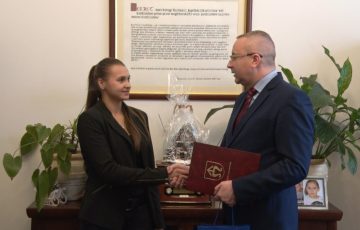 Burmistrz gratulował Joannie Zawadzkiej